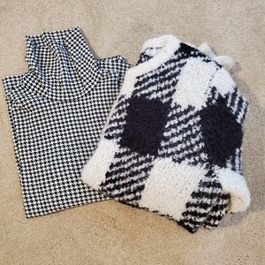 Set of Coordinating J Crew Sweater and Turtleneck